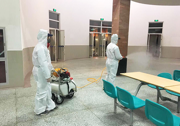 锡东高级中学 消毒